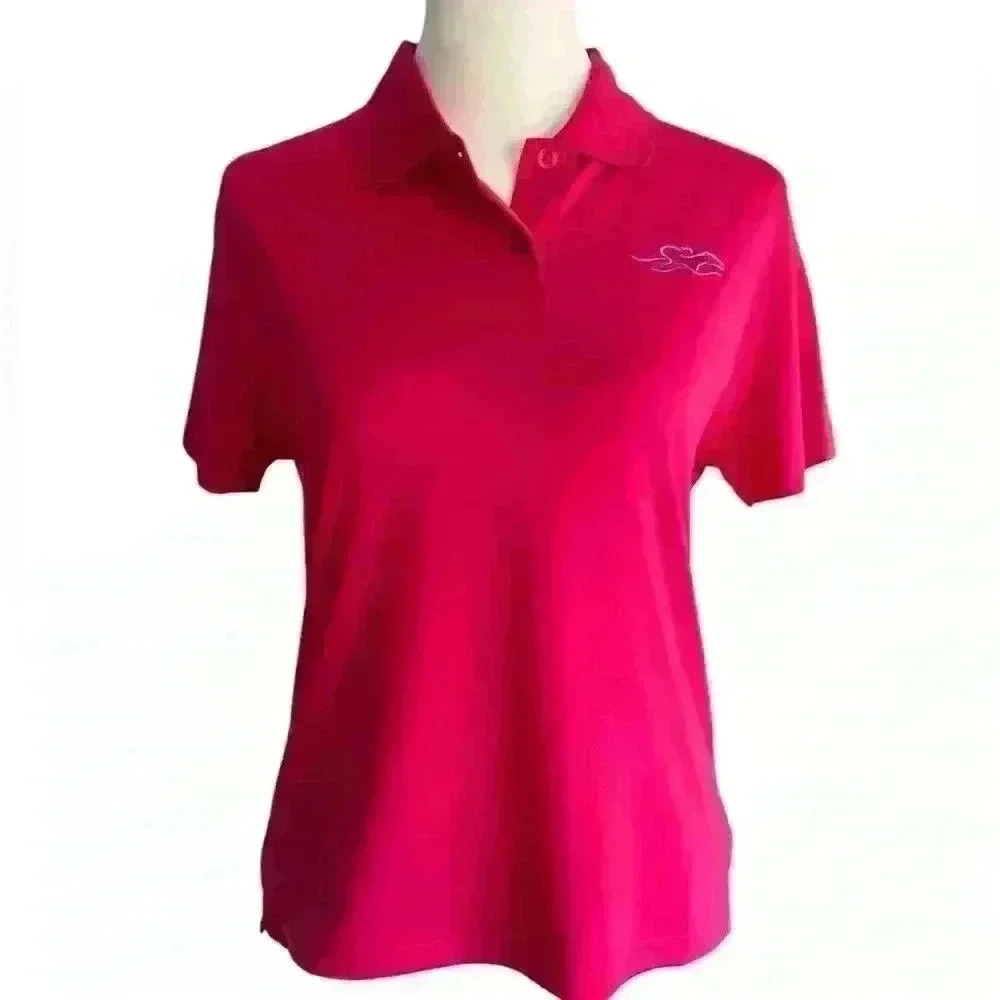 NWOT Embrace The Race Short Sleeve Polo Shirt Top. Size XS